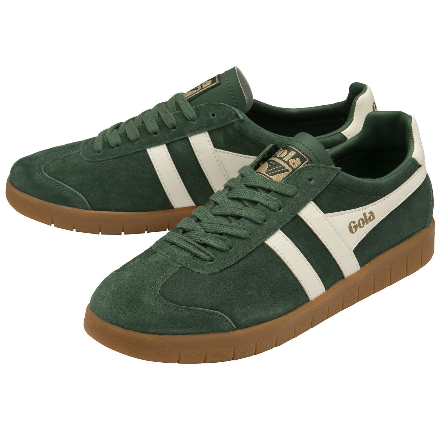 GOLA | SNEAKERS HOMBRE | HURRICANE-SUEDE-CMB046 EVERGREEN/OFFWHITE/GUM