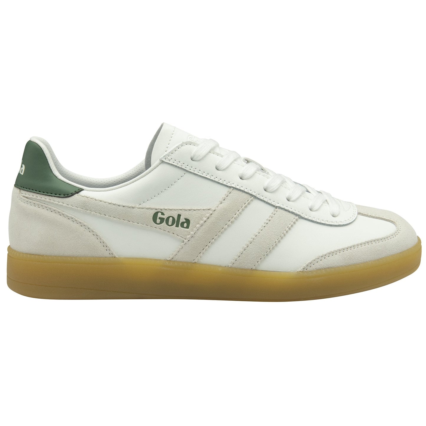 GOLA|SNEAKERS MUJER| Viper leather WHITE/WHITE/EVERGREEN/GUM CLB744|WWEG