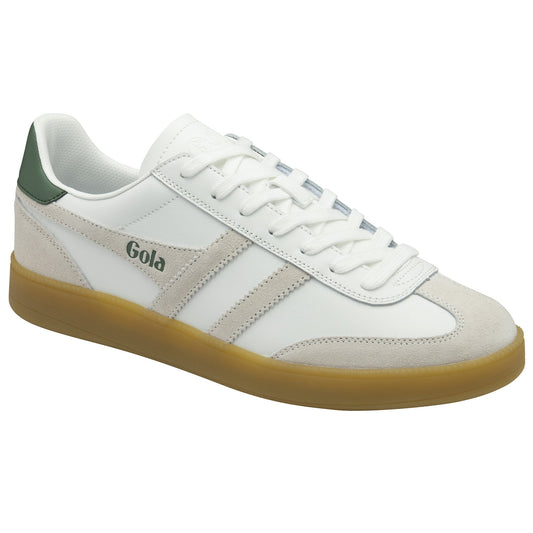 GOLA|SNEAKERS MUJER| Viper leather WHITE/WHITE/EVERGREEN/GUM CLB744|WWEG