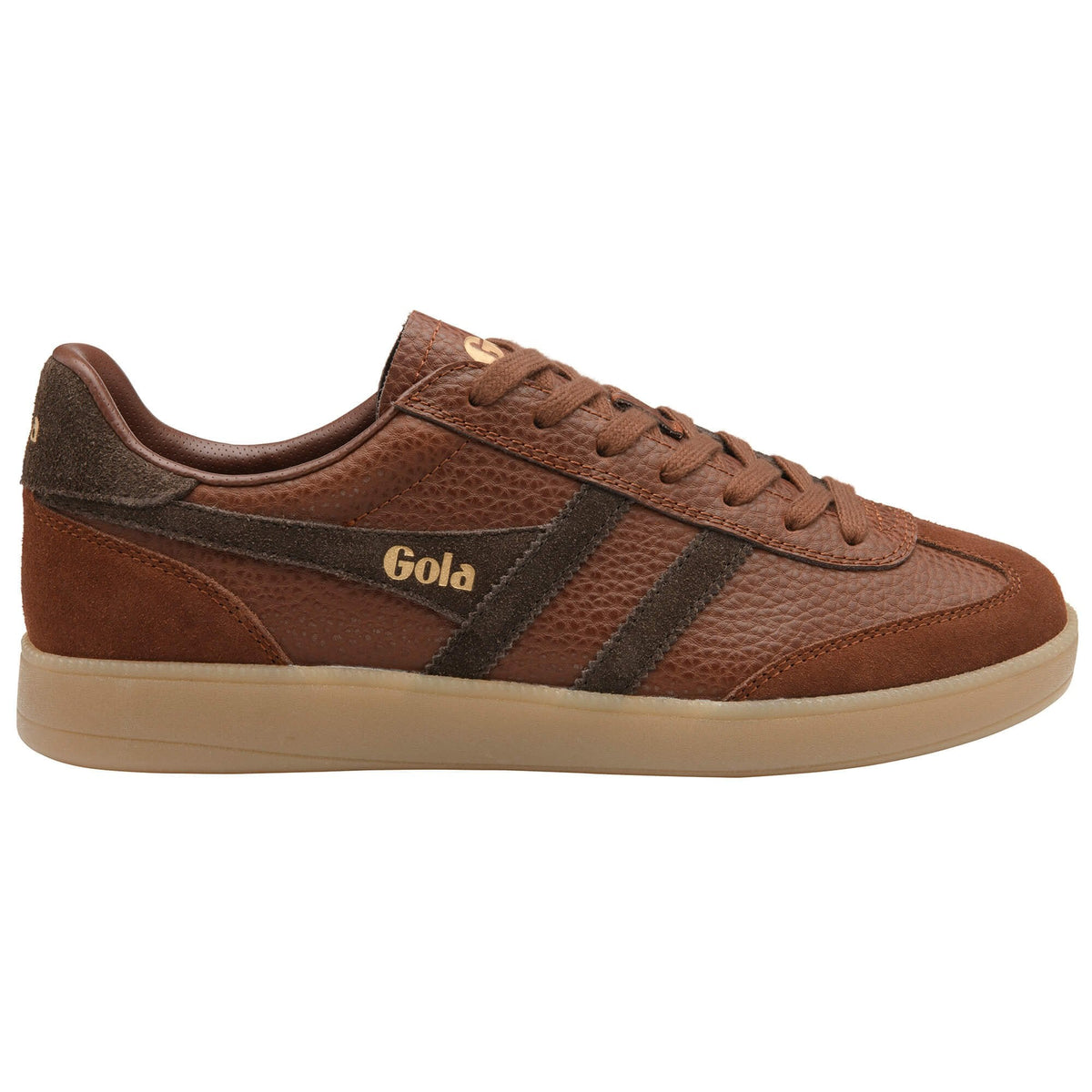 GOLA | SNEAKERS HOMBRE | Viper serra COGNAC PEBBLE/DARK BROWN/GUM CMB942|CPDBG