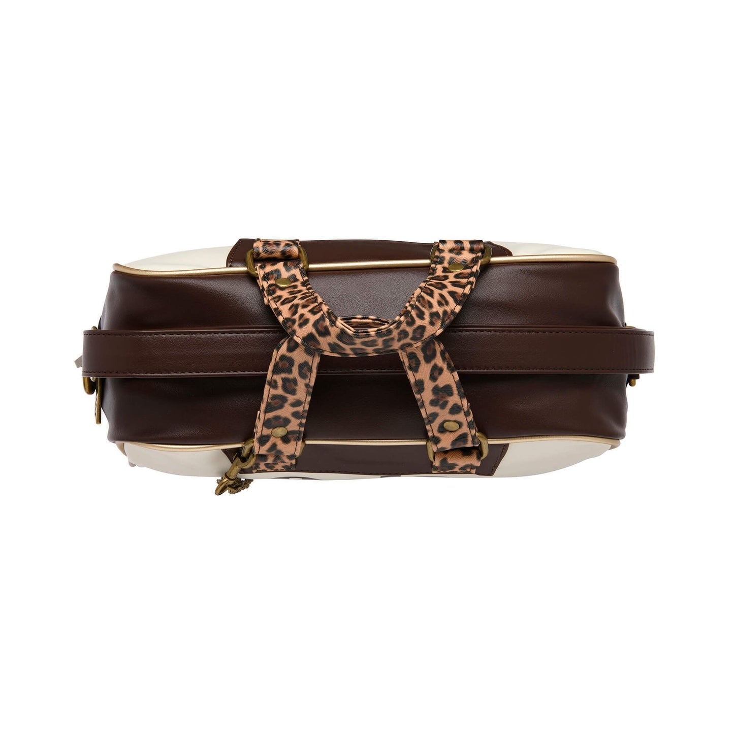 GOLA|UNISEX BAGS| Micro-reynolds DARK BROWN/ECRU/GOLD CUC338|DBEG