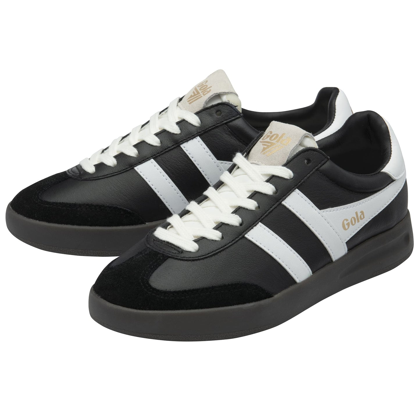 GOLA|SNEAKERS MUJER| CYCLONE-BLACK/WHITE/DARK GUM CLB743|BWDKG