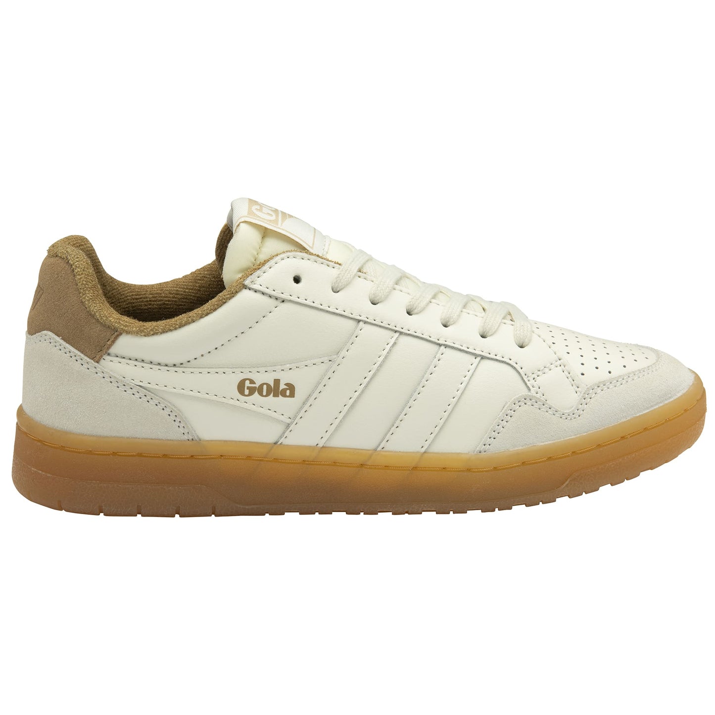 GOLA|SNEAKERS MUJER|EAGLE 86-OFF WHITE/LIGHT CARAMEL/GUM CLB572|OWLCG