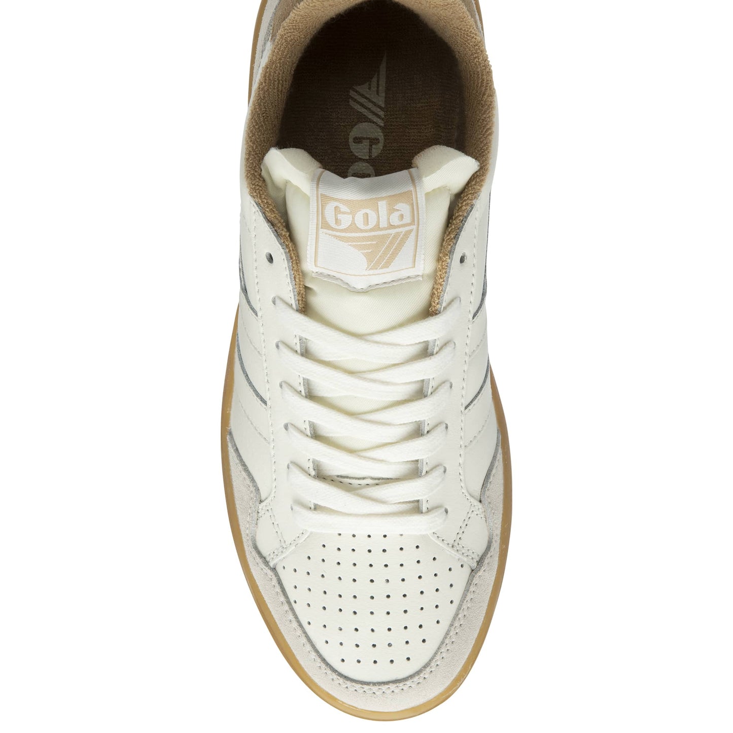 GOLA|SNEAKERS MUJER|EAGLE 86-OFF WHITE/LIGHT CARAMEL/GUM CLB572|OWLCG