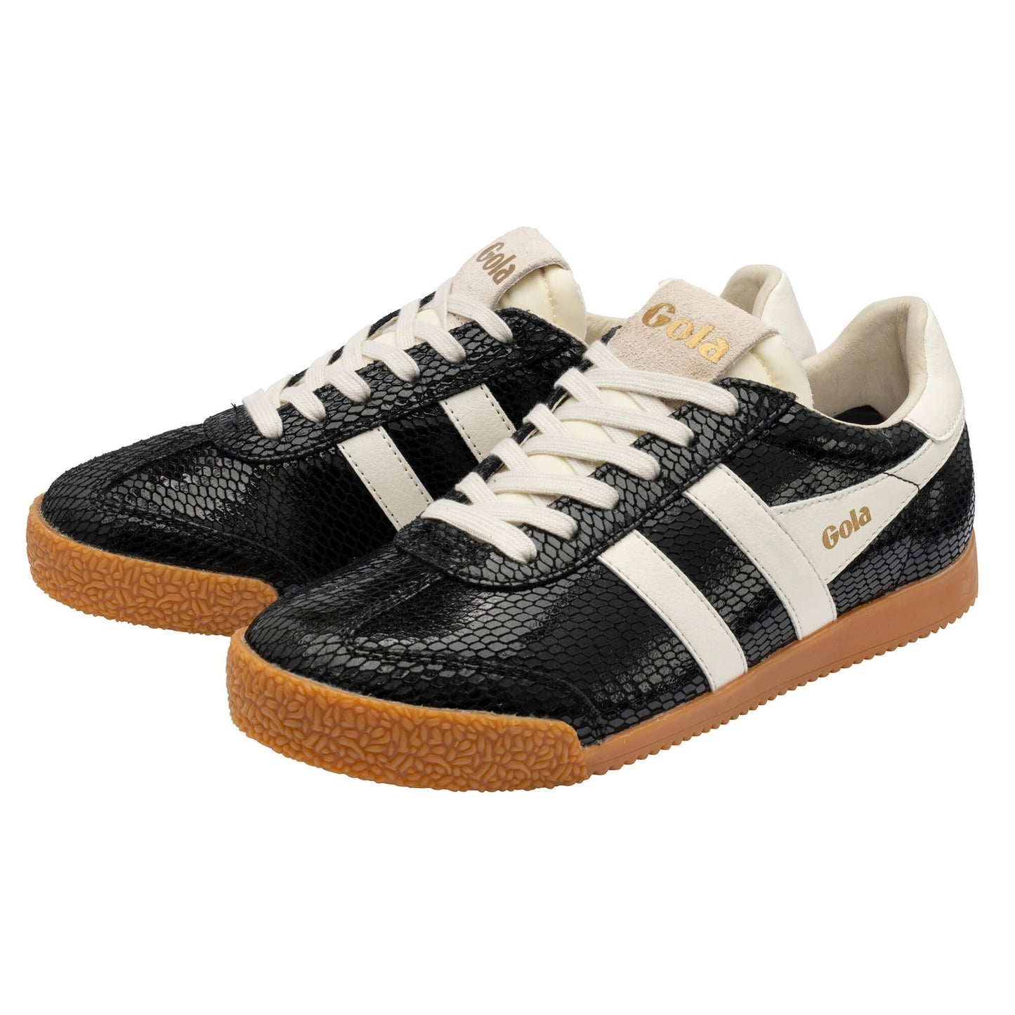 GOLA| SNEAKERS MUJER| Elan serpent BLACK/ OFF WHITE CLB946|BOW