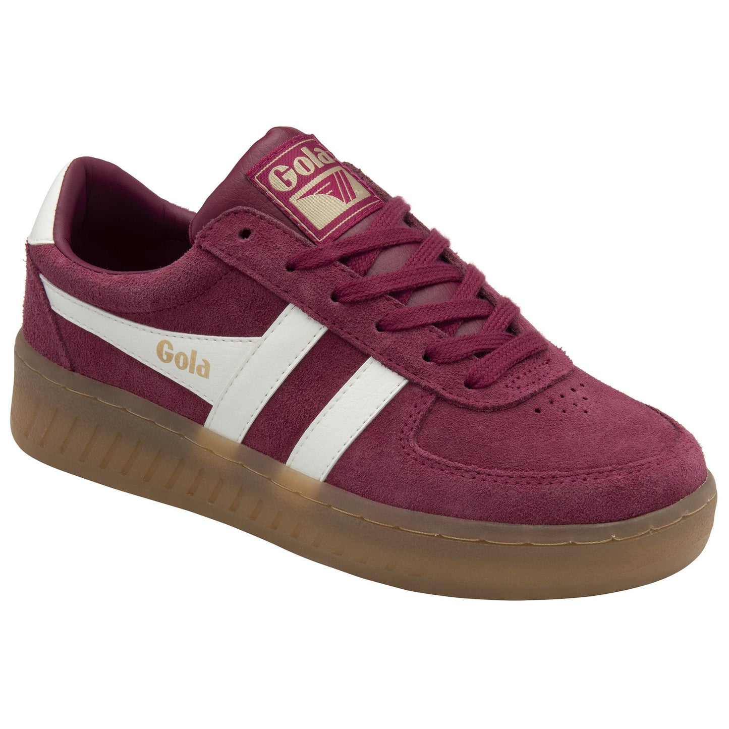 GOLA|SNEAKERS MUJER|GRANDSLA SUEDE-CERISE/OFF WHITE/GUM CLA589|COWG