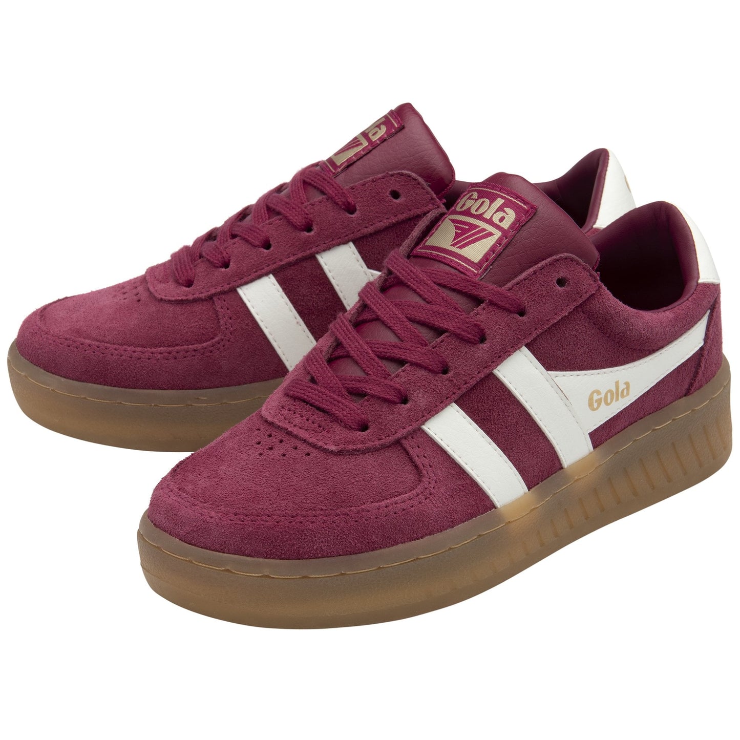 GOLA|SNEAKERS MUJER|GRANDSLA SUEDE-CERISE/OFF WHITE/GUM CLA589|COWG