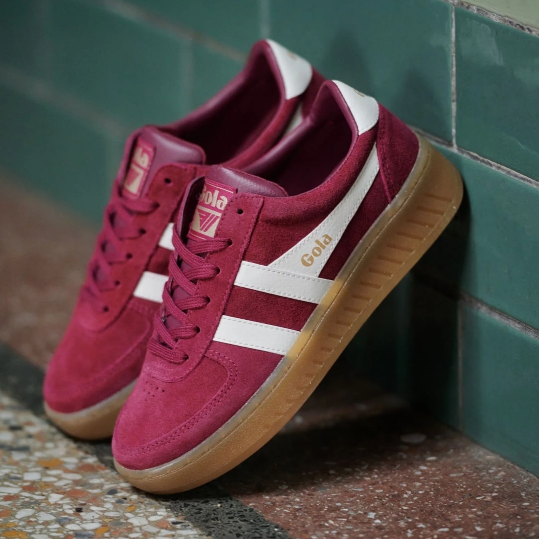 Grandslam suede CERISE/OFF WHITE/GUM CLA589|COWG