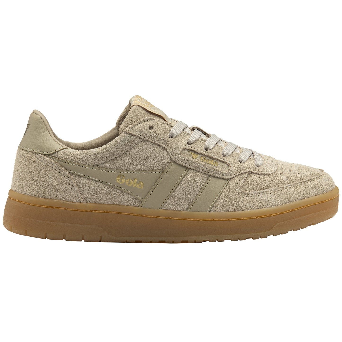 GOLA|SNEAKERS MUJER|HAWK SUEDE-BONE/GUM CLB571|BOGU