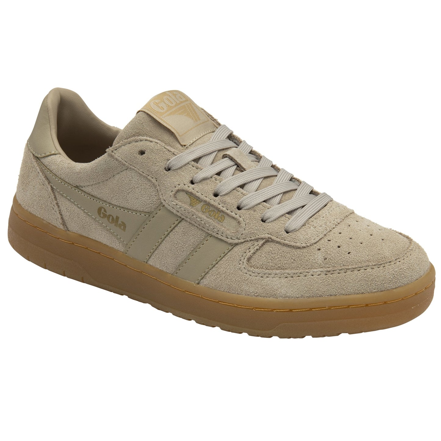 GOLA|SNEAKERS MUJER|HAWK SUEDE-BONE/GUM CLB571|BOGU