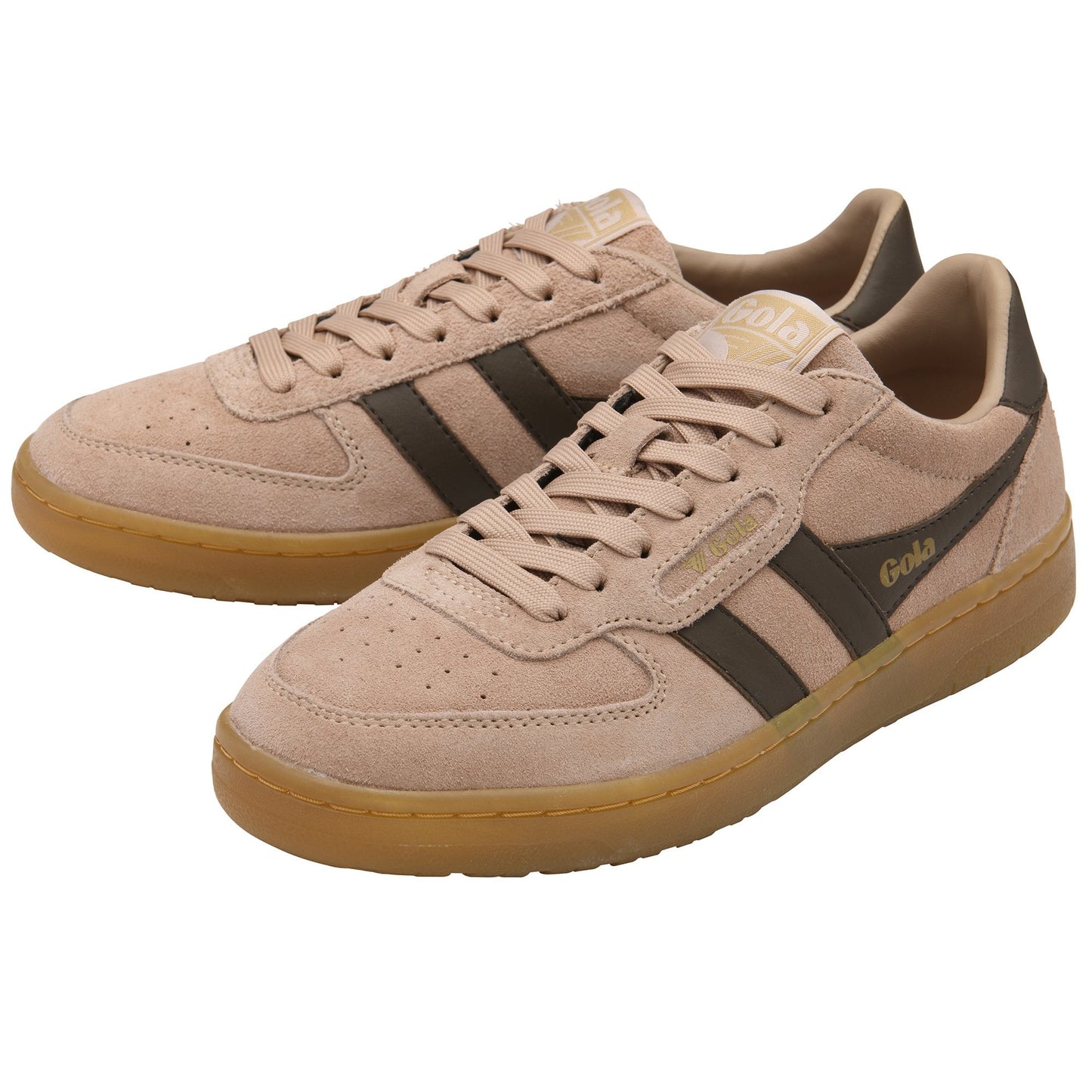 GOLA| SNEAKERS MUJER| Hawk suede CAMEO/D.BROWN/GUM CLB571|CDBG