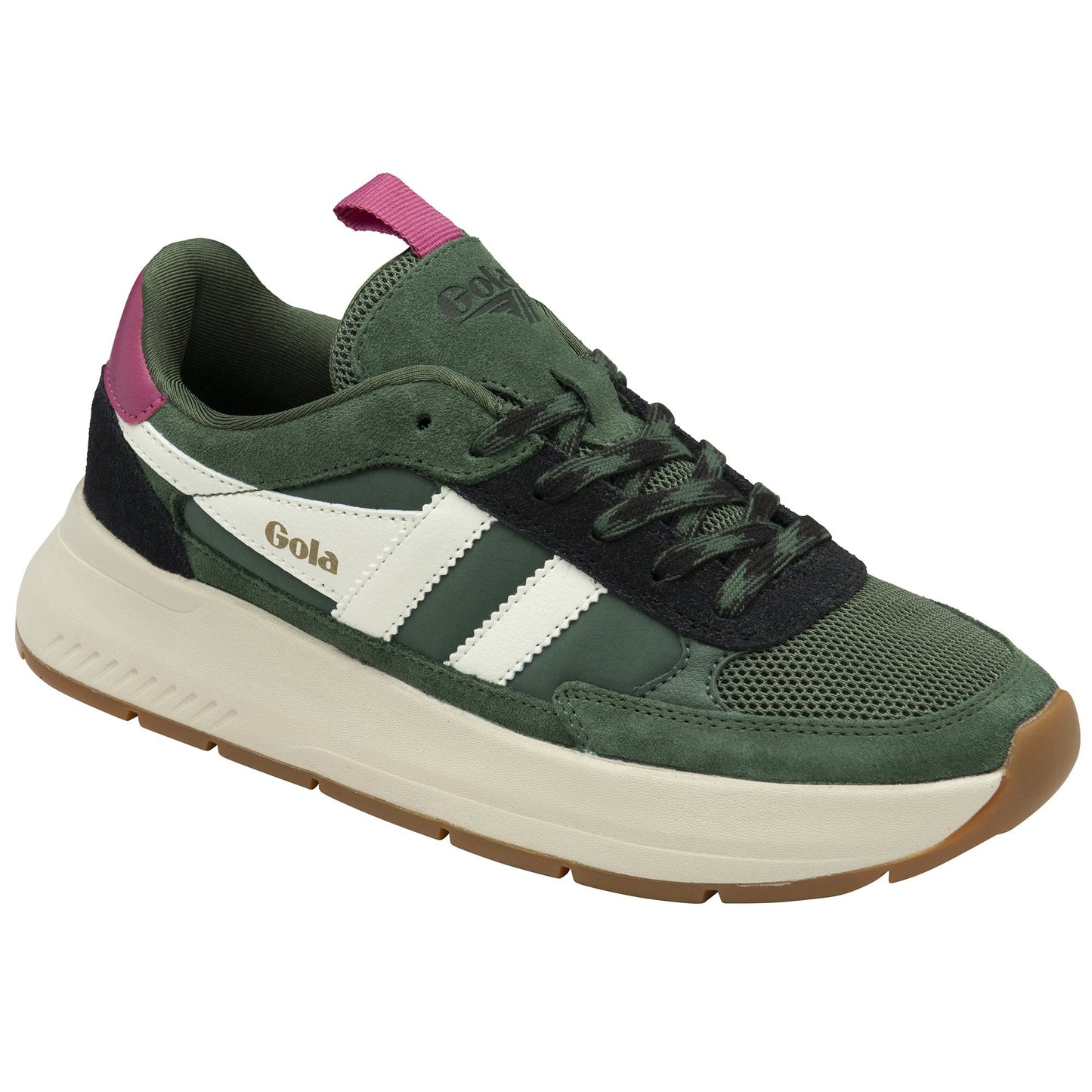 GOLA|SNEAKERS MUJER| Phoenix EVERGREEN/BLACK/FUCHSIA CLB778|EBF