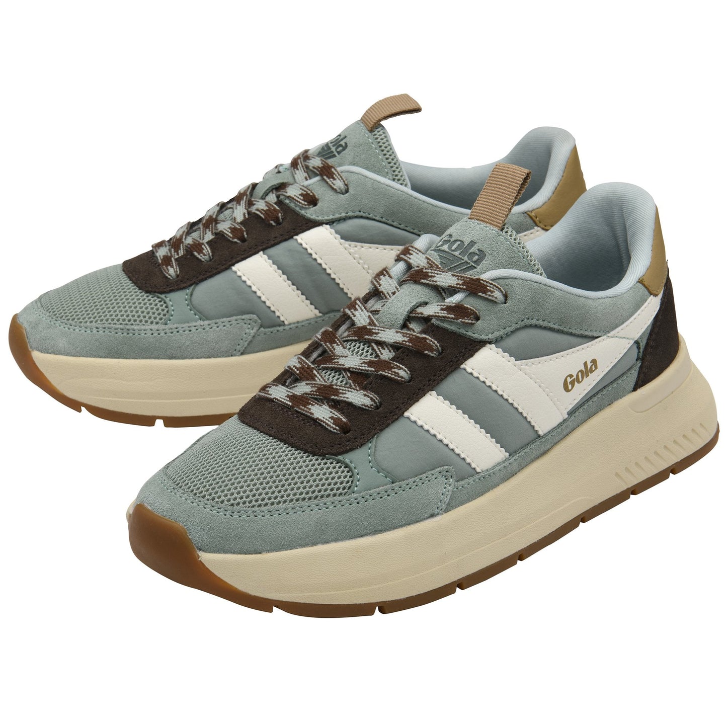 GOLA|SNEAKERES MUJER| Phoenix GREENMIST/DARKBROWN/LIGHTCARAMEL CLB778|GMDBC