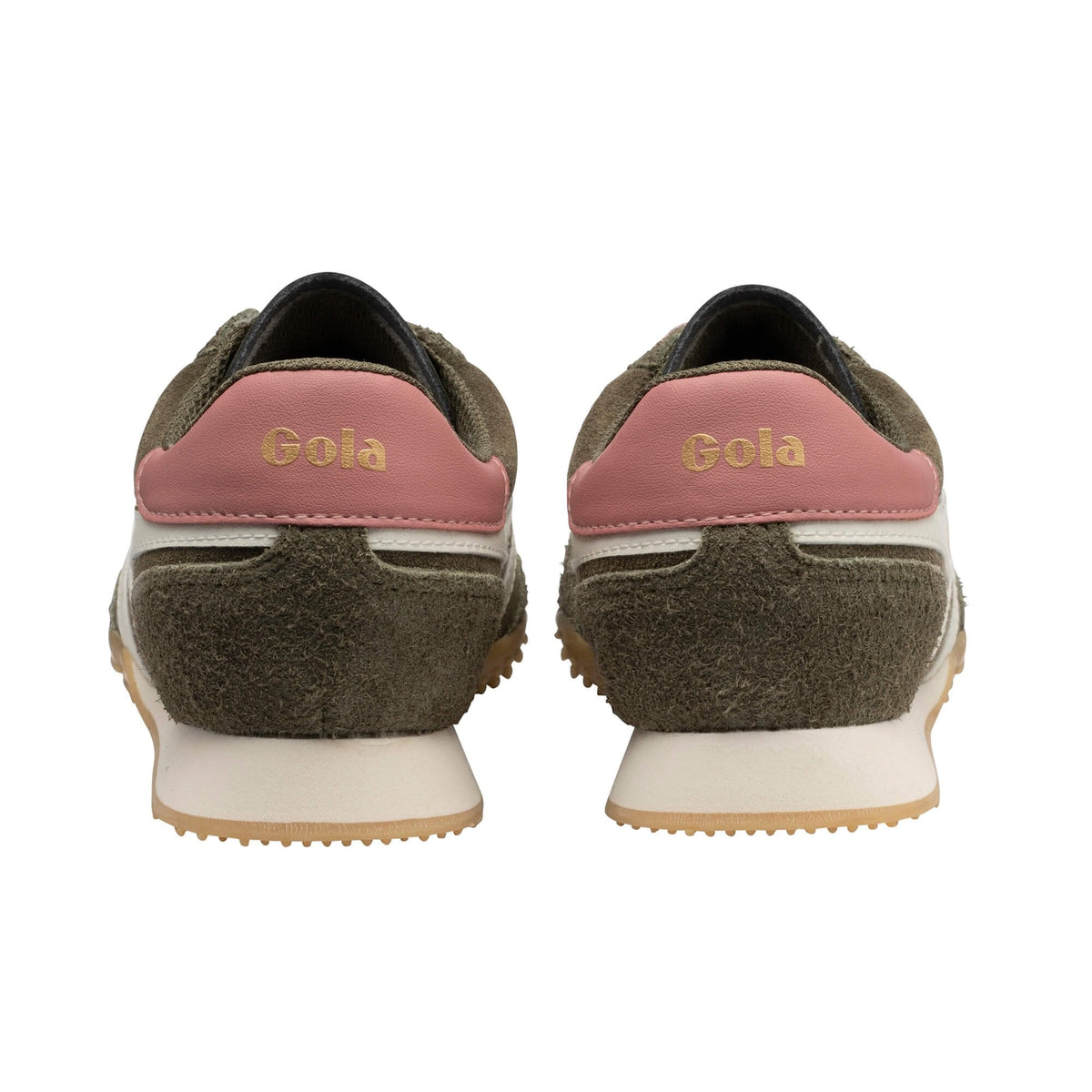 GOLA|SNEAKERS MUJER| Sprinter suede KHAKI/OFF WHITE/CORAL PINK CLB912|KOWCP