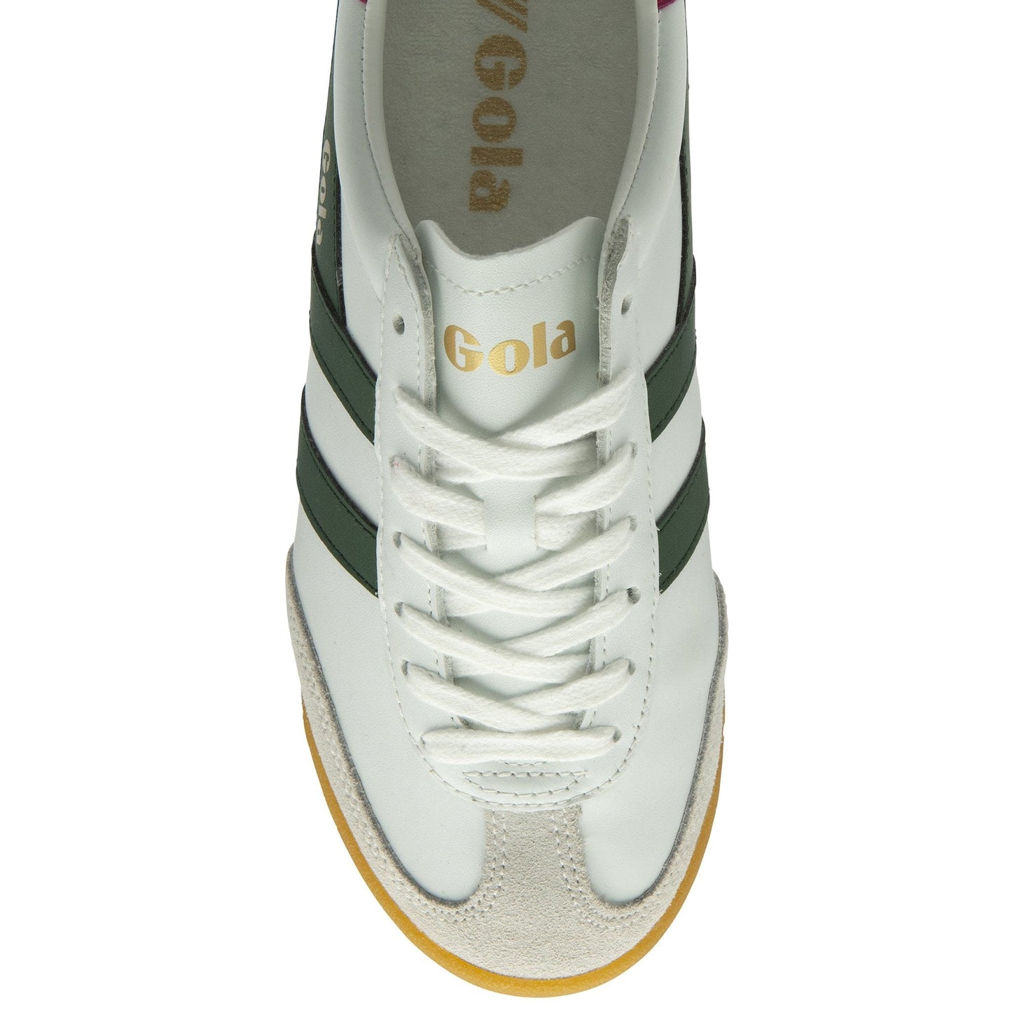 GOLA | SNEAKERS MUJER | TORPEDO-LEATHER-CLB622 WHITE/EVERGREEN/FUCSHIA