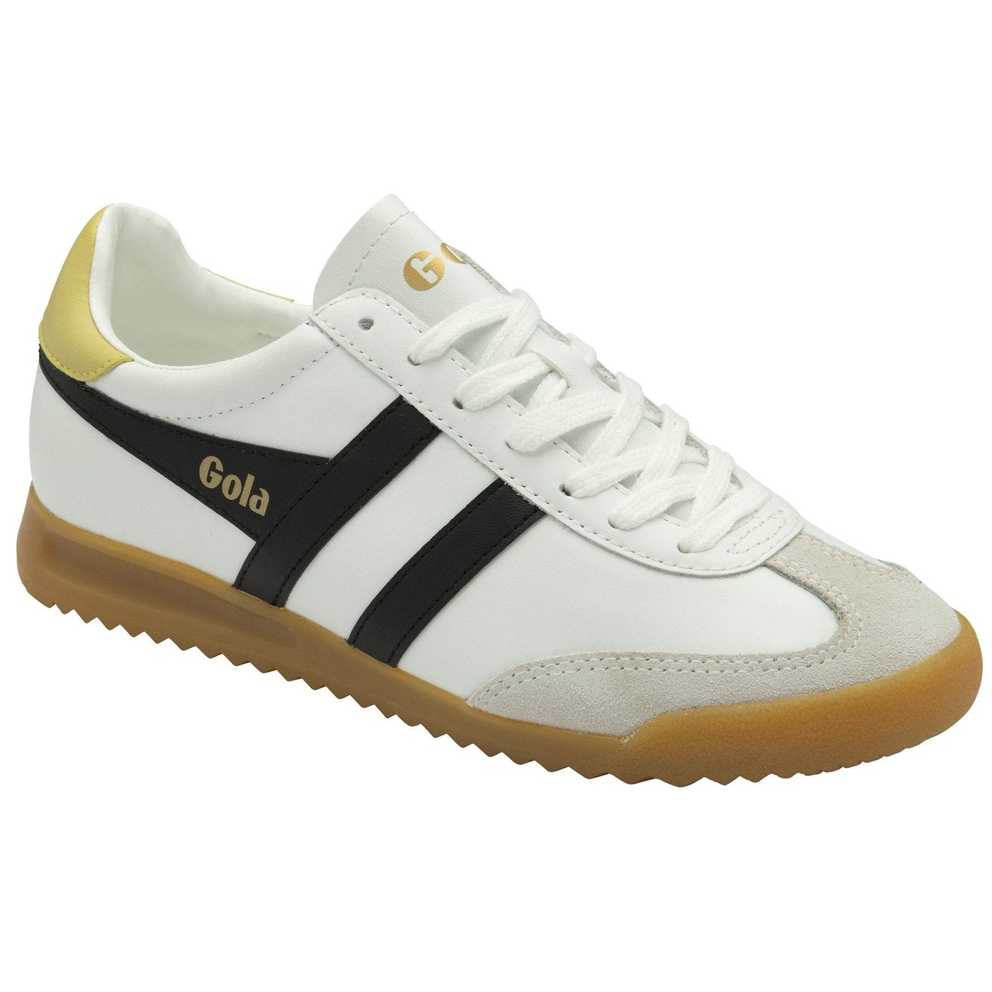 GOLA | SNEAKERS MUJER | TORPEDO-LEATHER-CLB622 WHITE/BLACK/LEMON