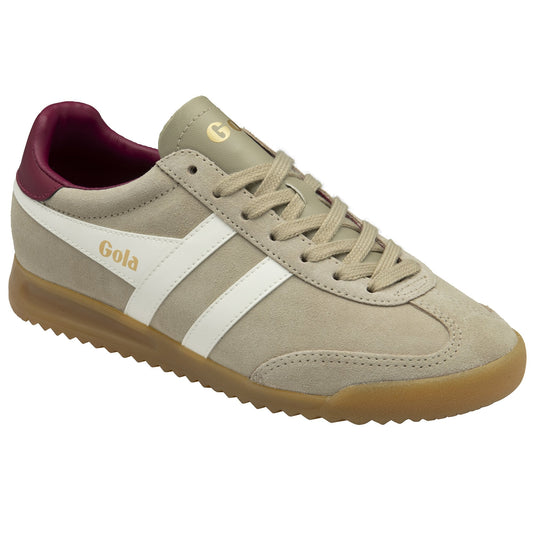 GOLA| SNEAKERS MUJER| Torpedo suede BONE/OFF WHITE/CERISE CLB761|BOWC