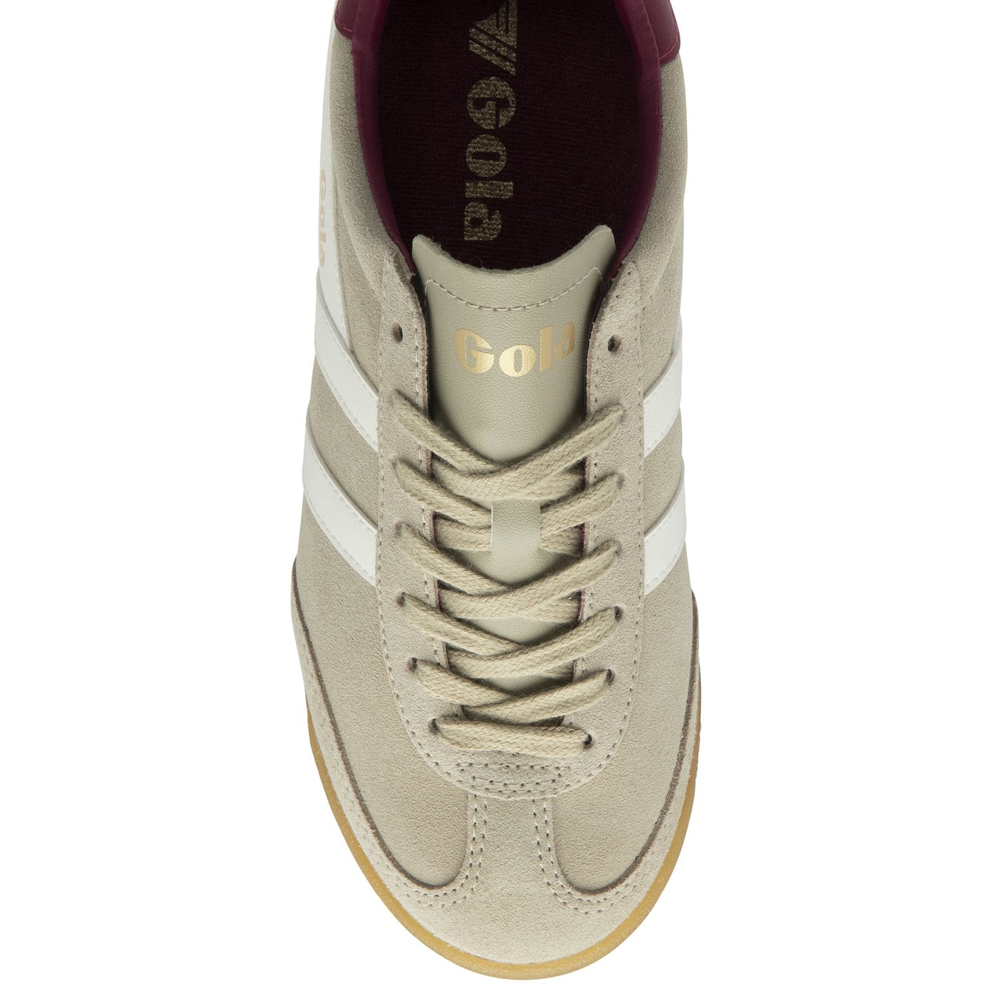 GOLA| SNEAKERS MUJER| Torpedo suede BONE/OFF WHITE/CERISE CLB761|BOWC
