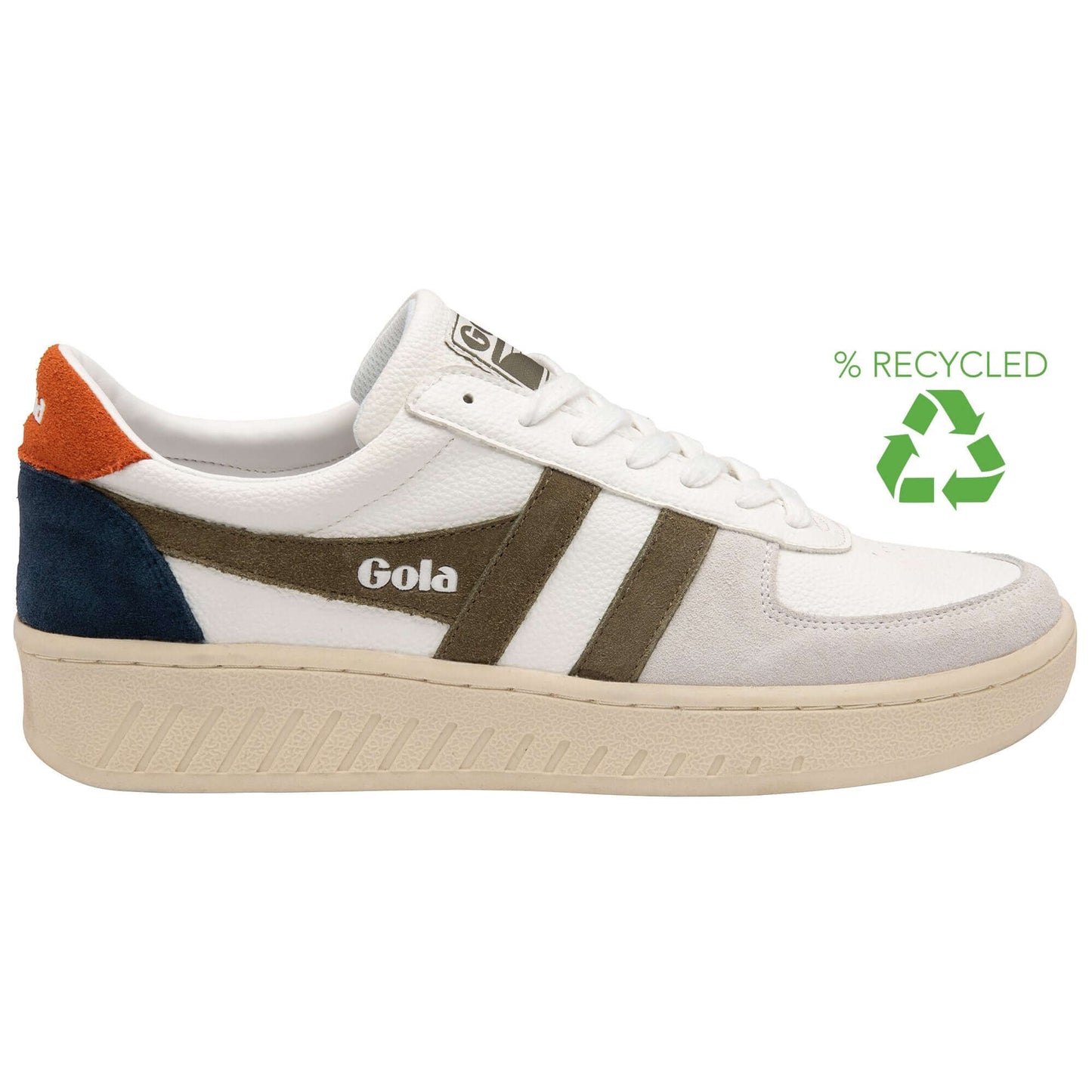 GOLA | SNEAKERS HOMBRE | GRANDSLAM-TRIDENT-CMA415 WHITE/KHAKI/MOODY ORANGE