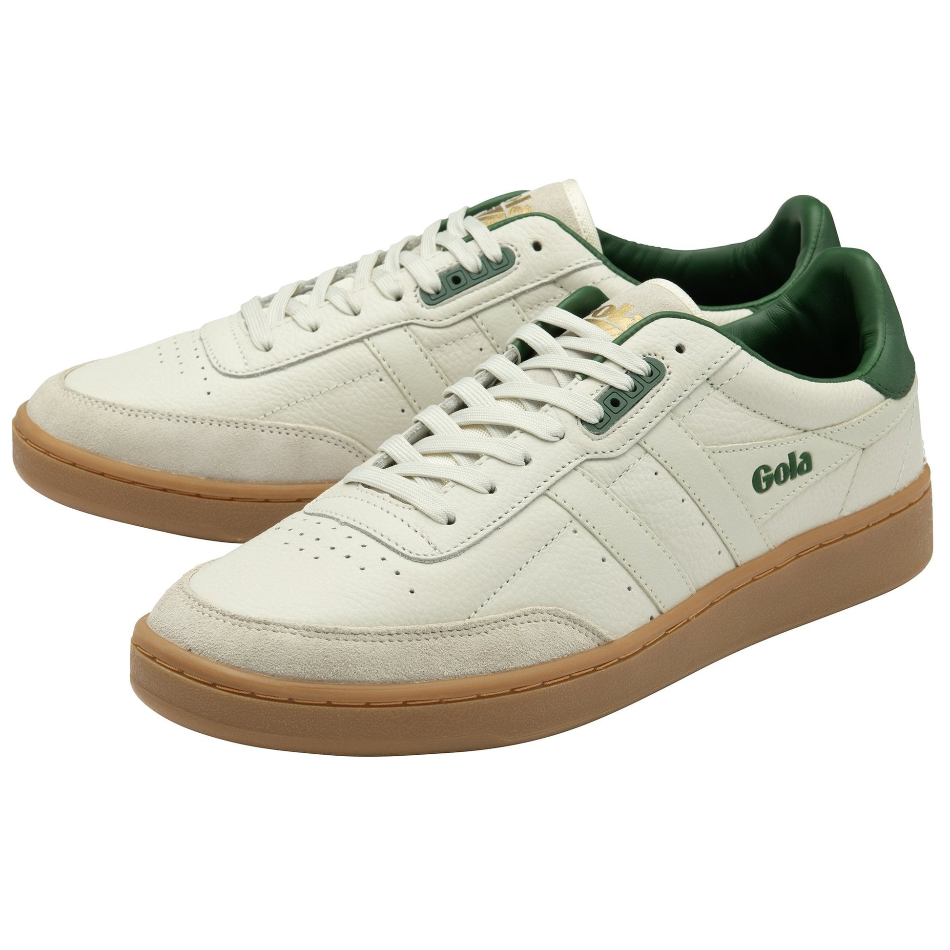 GOLA | SNEAKERS HOMBRE | CONTACT-LEATHER-CMB261 OFF WHITE/GREEN/GUM