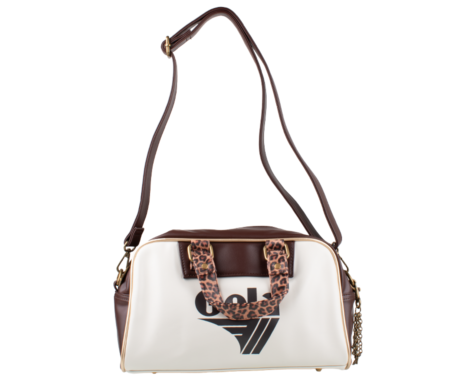 GOLA|UNISEX BAGS| Micro-reynolds DARK BROWN/ECRU/GOLD CUC338|DBEG