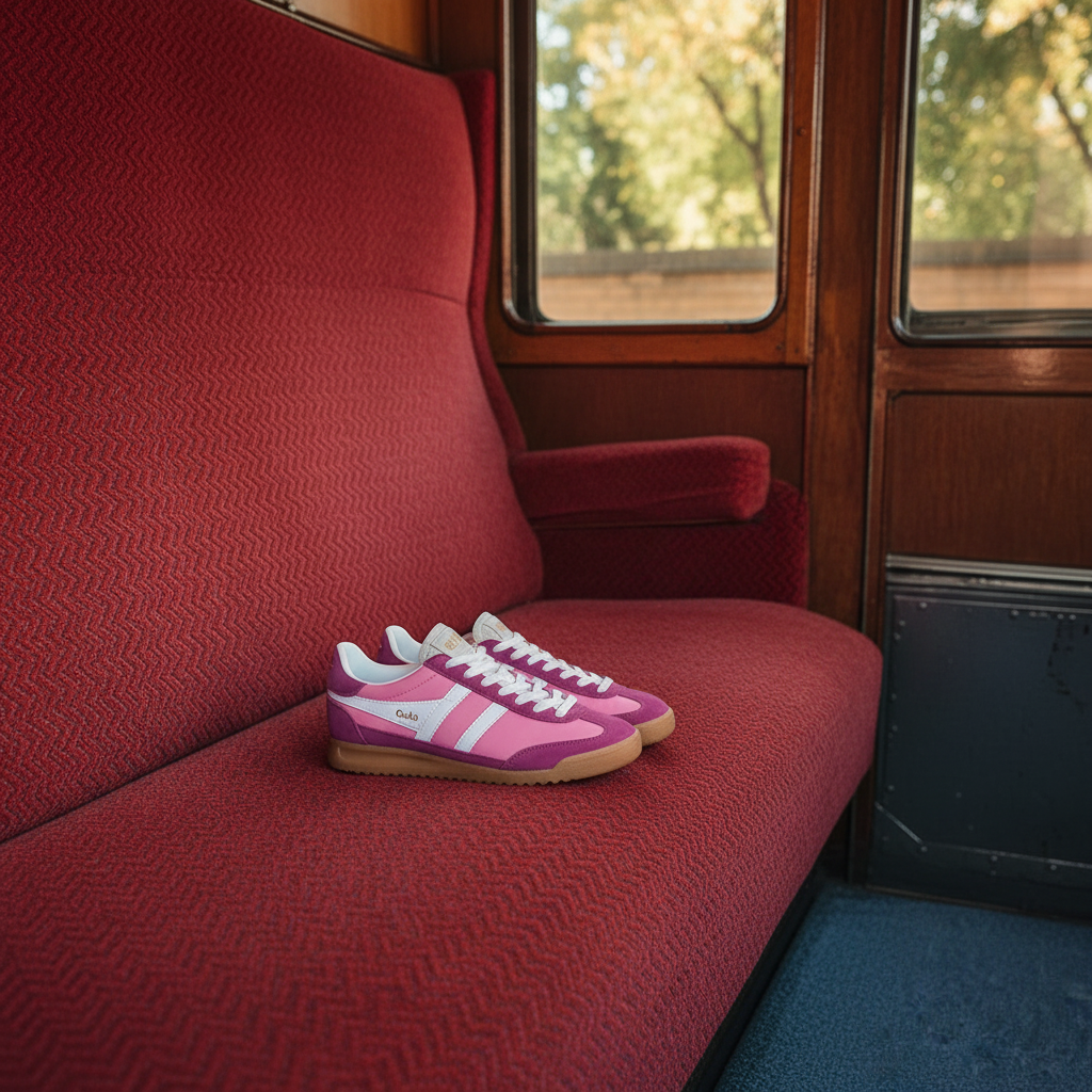 Gola Pink - Zapatillas en asiento tren
