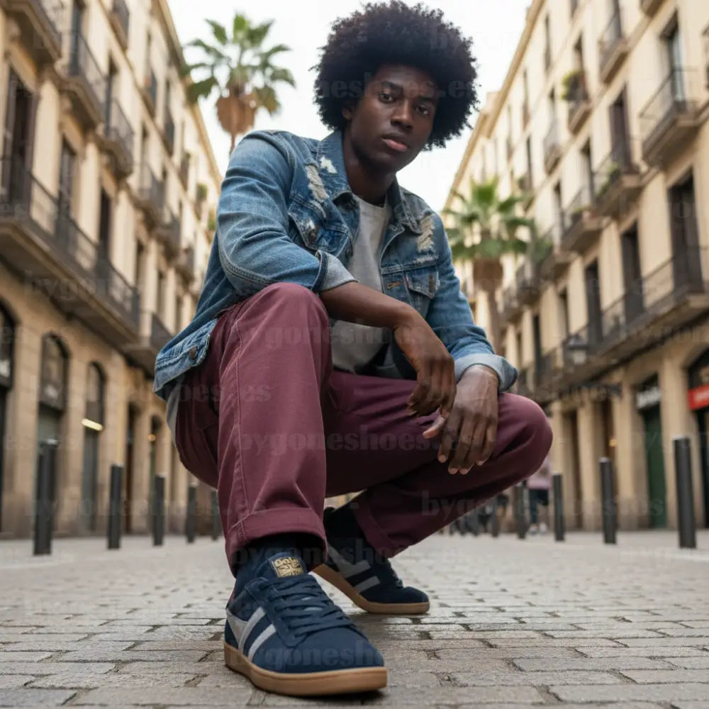 GOLA|SNAKER HOMBRE| Equipe suede ii NAVY/CEMENT/BURGUNDY CMB387|NCB SNEAKERS