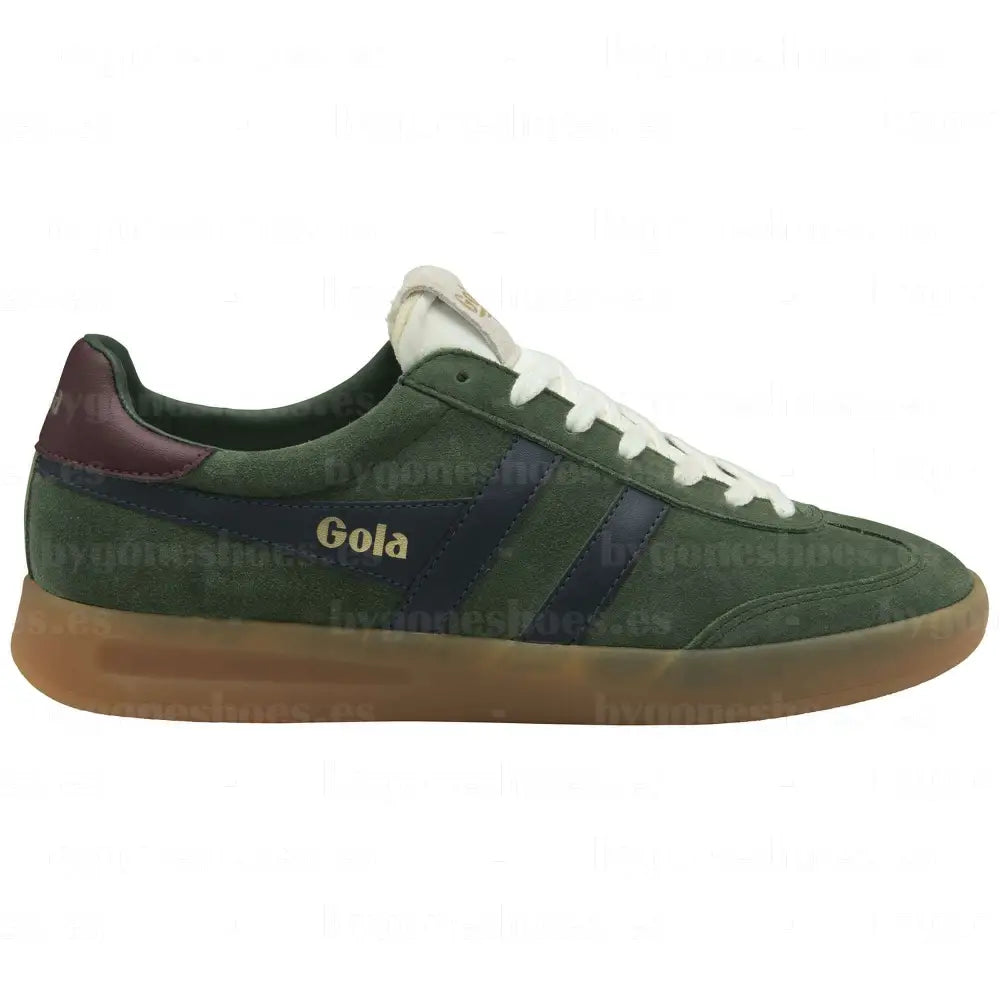 GOLA|SNEAKER HOMBRE|CYCLONE SUEDE-GREEN/NAVY/BURGUNDY/GUM CMB762|ENBG SNEAKERS