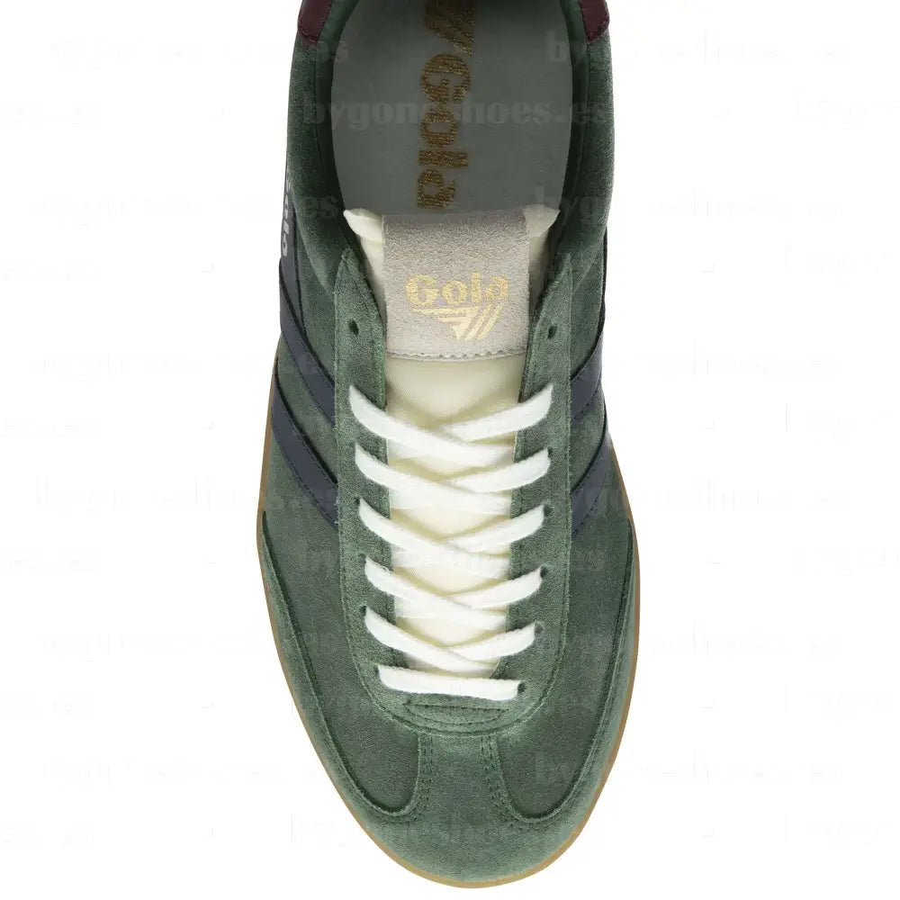 GOLA|SNEAKER HOMBRE|CYCLONE SUEDE-GREEN/NAVY/BURGUNDY/GUM CMB762|ENBG SNEAKERS