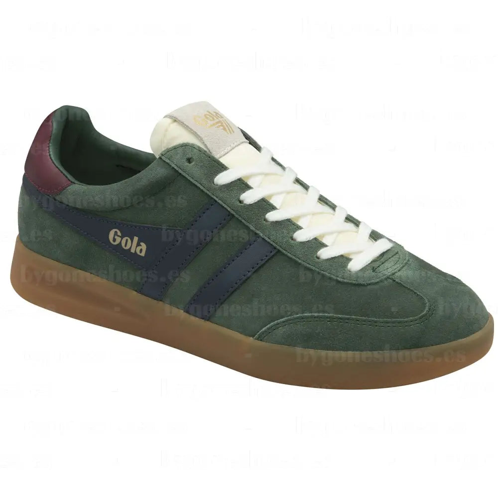 GOLA|SNEAKER HOMBRE|CYCLONE SUEDE-GREEN/NAVY/BURGUNDY/GUM CMB762|ENBG SNEAKERS