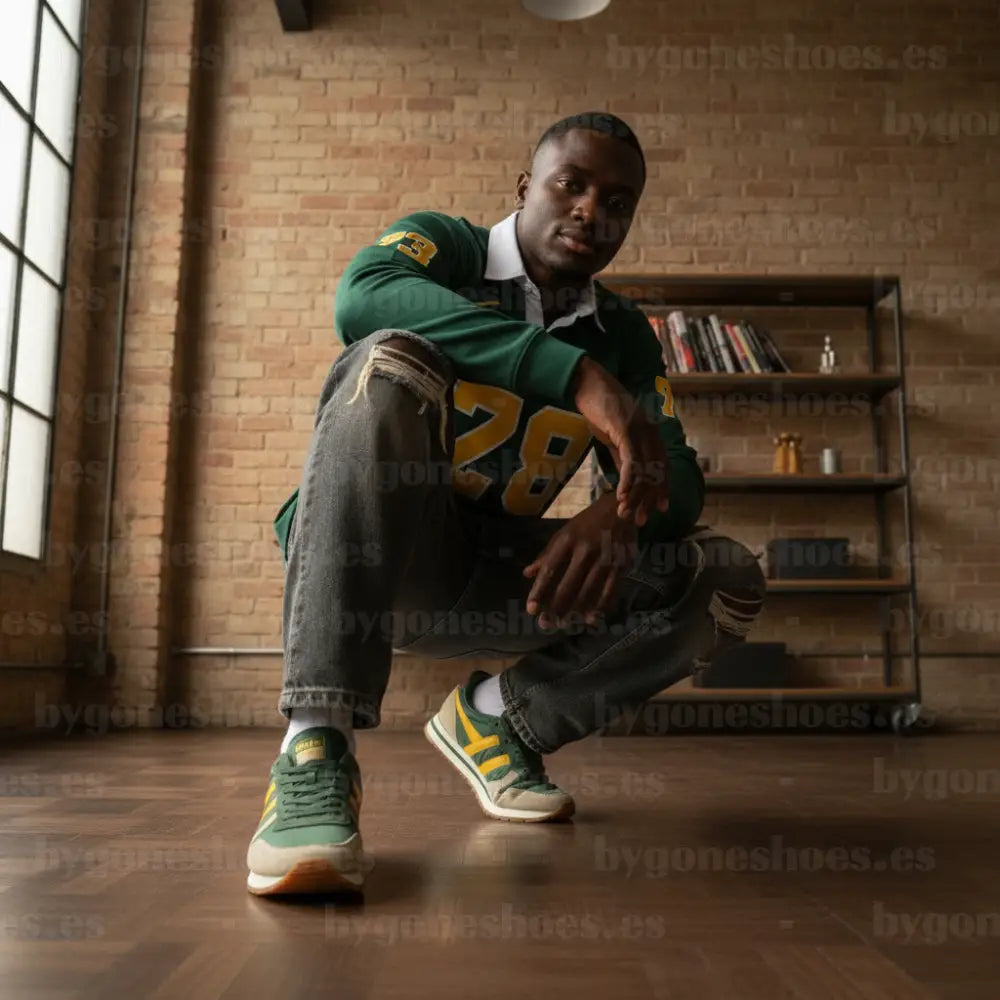 GOLA|SNEAKER HOMBRE|DAYTONA CHUTE- EVERGREEN/BONE/SUN CMB363|EBOS SNEAKERS