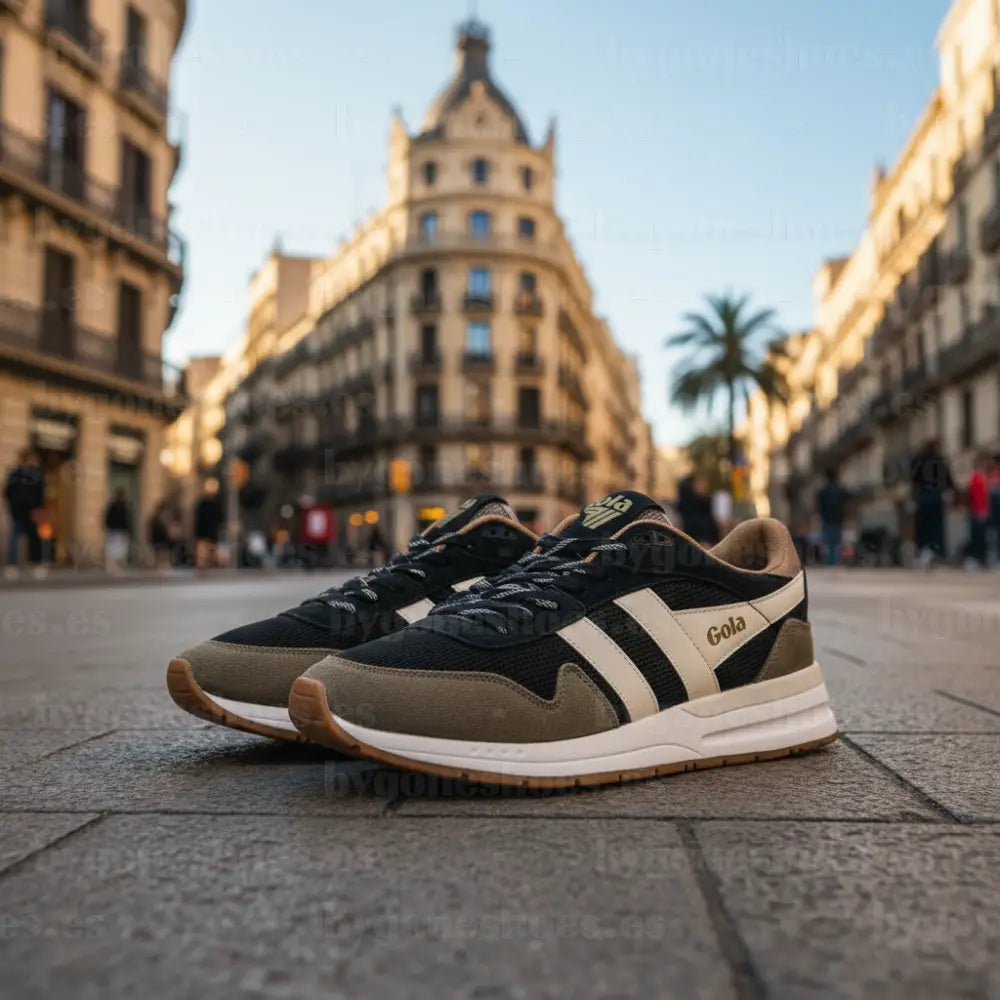 GOLA|SNEAKER HOMBRE| Delta BLACK/KHAKI/OFF WHITE CMB780|BKOW SNEAKERS