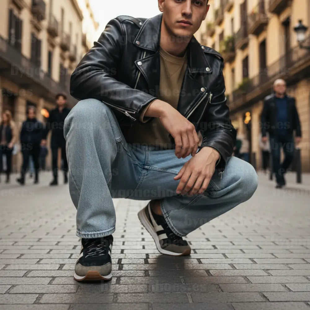 GOLA|SNEAKER HOMBRE| Delta BLACK/KHAKI/OFF WHITE CMB780|BKOW SNEAKERS