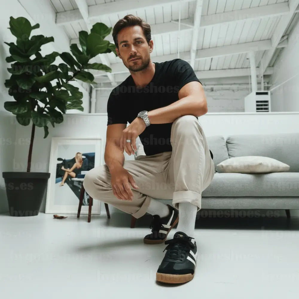 GOLA|SNEAKER HOMBRE|HARRIER- BLACK/WHITE/MOODY ORANGE CMB426|BWMO SNEAKERS