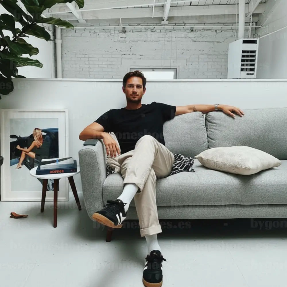 GOLA|SNEAKER HOMBRE|HARRIER- BLACK/WHITE/MOODY ORANGE CMB426|BWMO SNEAKERS