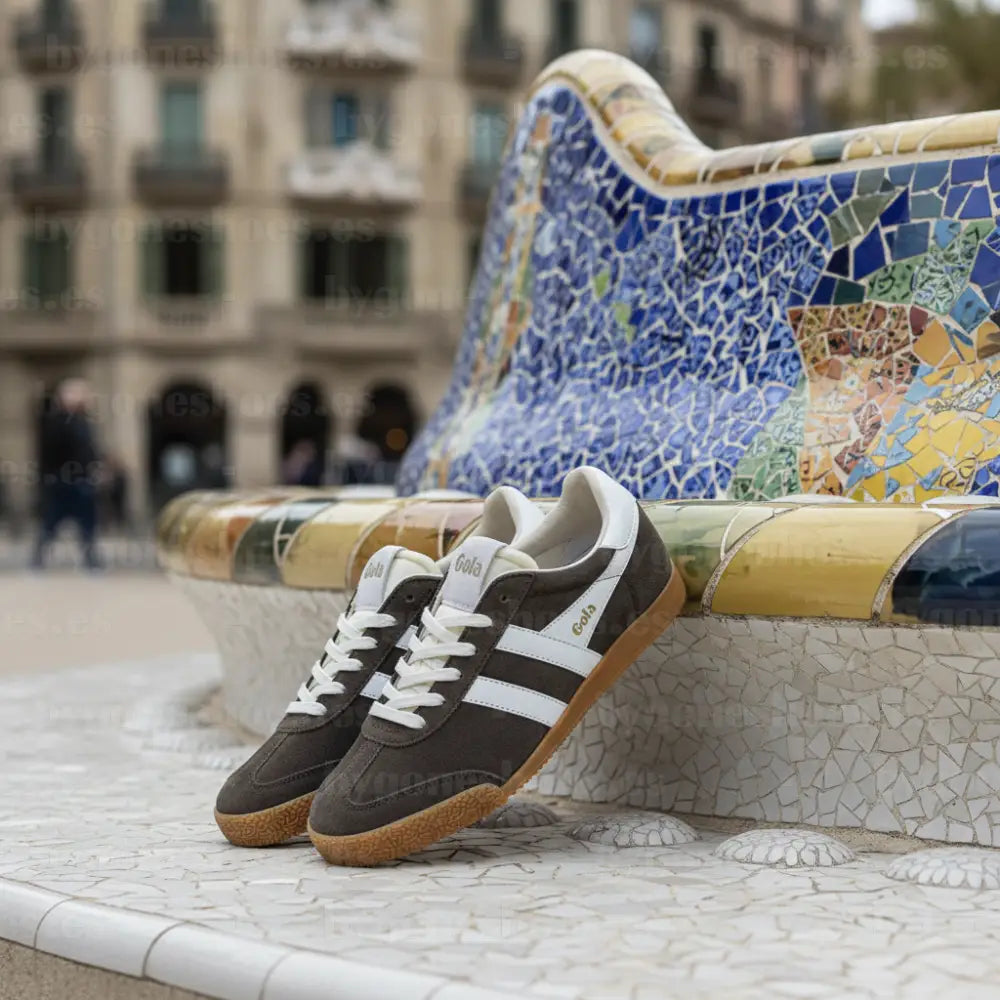 GOLA|SNEAKER MUJER|Elan MOCHA/WHITE CLB538|MOWI SNEAKERS