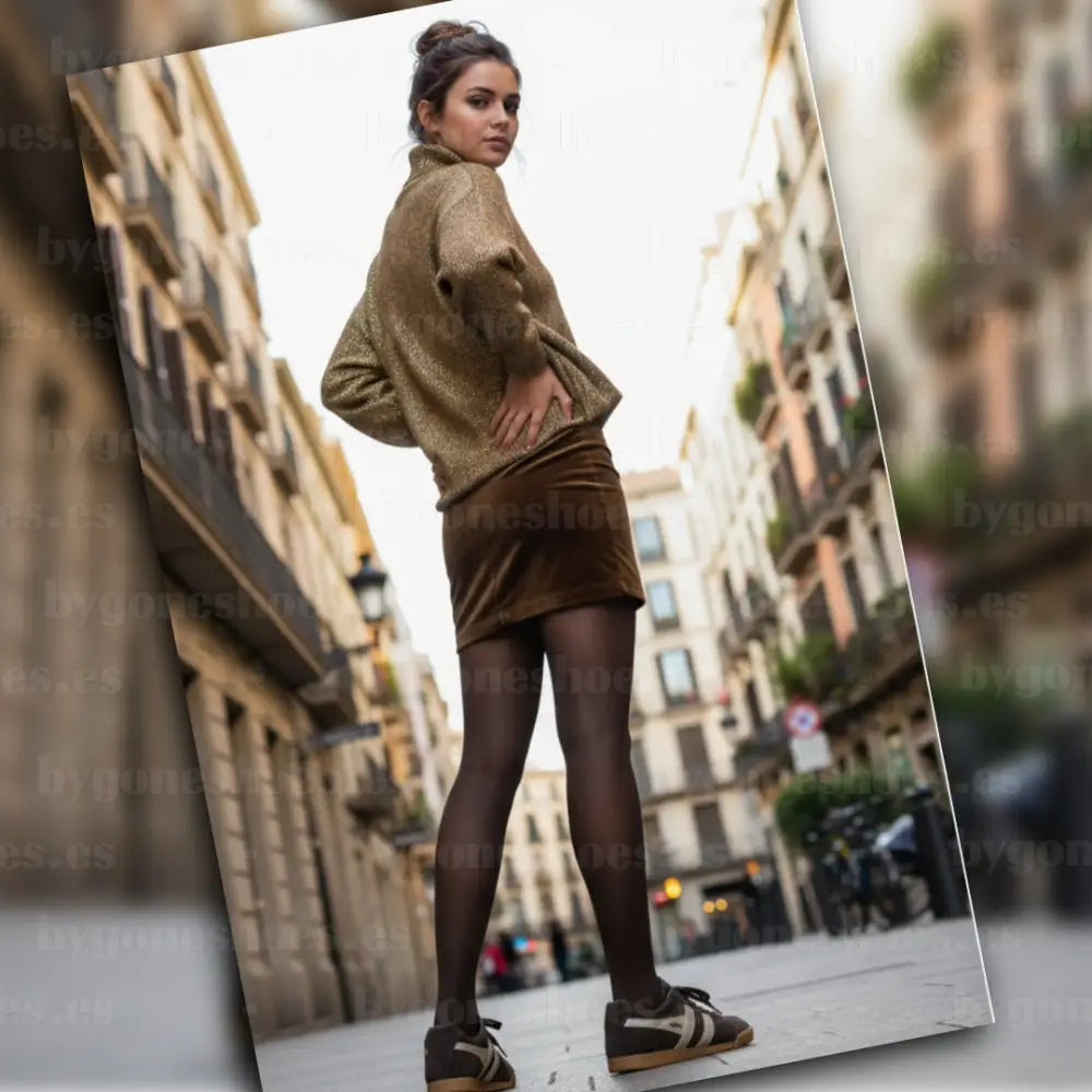 GOLA|SNEAKER MUJER| Harrier mirror MOCHA/GOLD CLA156|MOG SNEAKERS