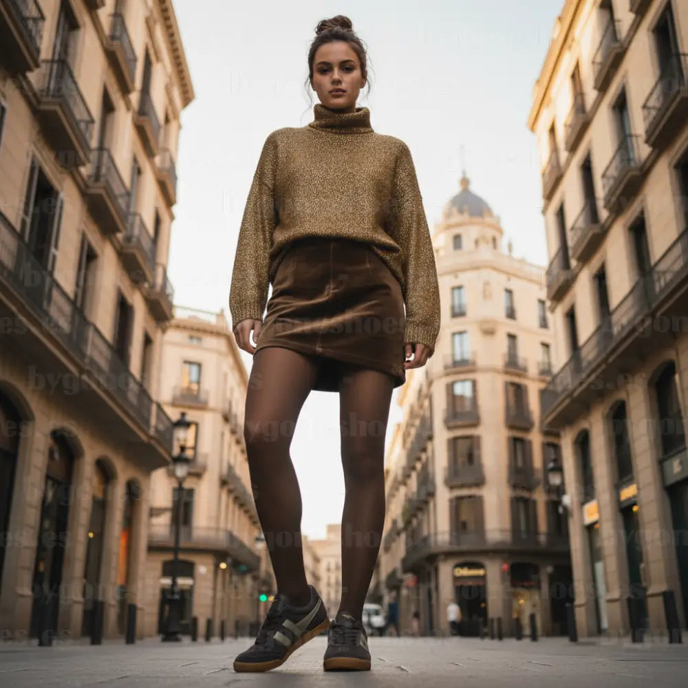 GOLA|SNEAKER MUJER| Harrier mirror MOCHA/GOLD CLA156|MOG SNEAKERS