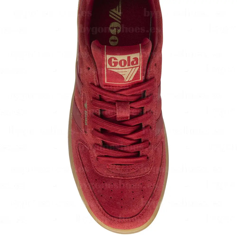 GOLA| SNEAKER MUJER| Hawk suede RED/GUM CLB571|REGU SNEAKERS
