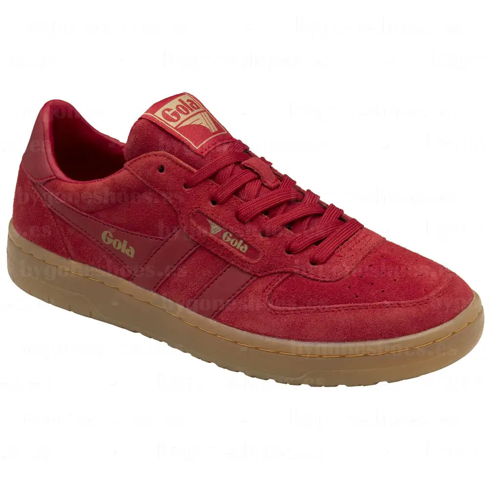 GOLA| SNEAKER MUJER| Hawk suede RED/GUM CLB571|REGU SNEAKERS