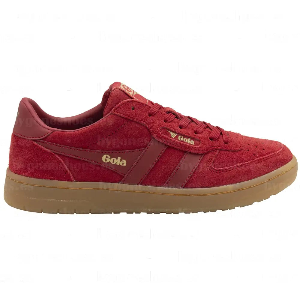 GOLA| SNEAKER MUJER| Hawk suede RED/GUM CLB571|REGU SNEAKERS