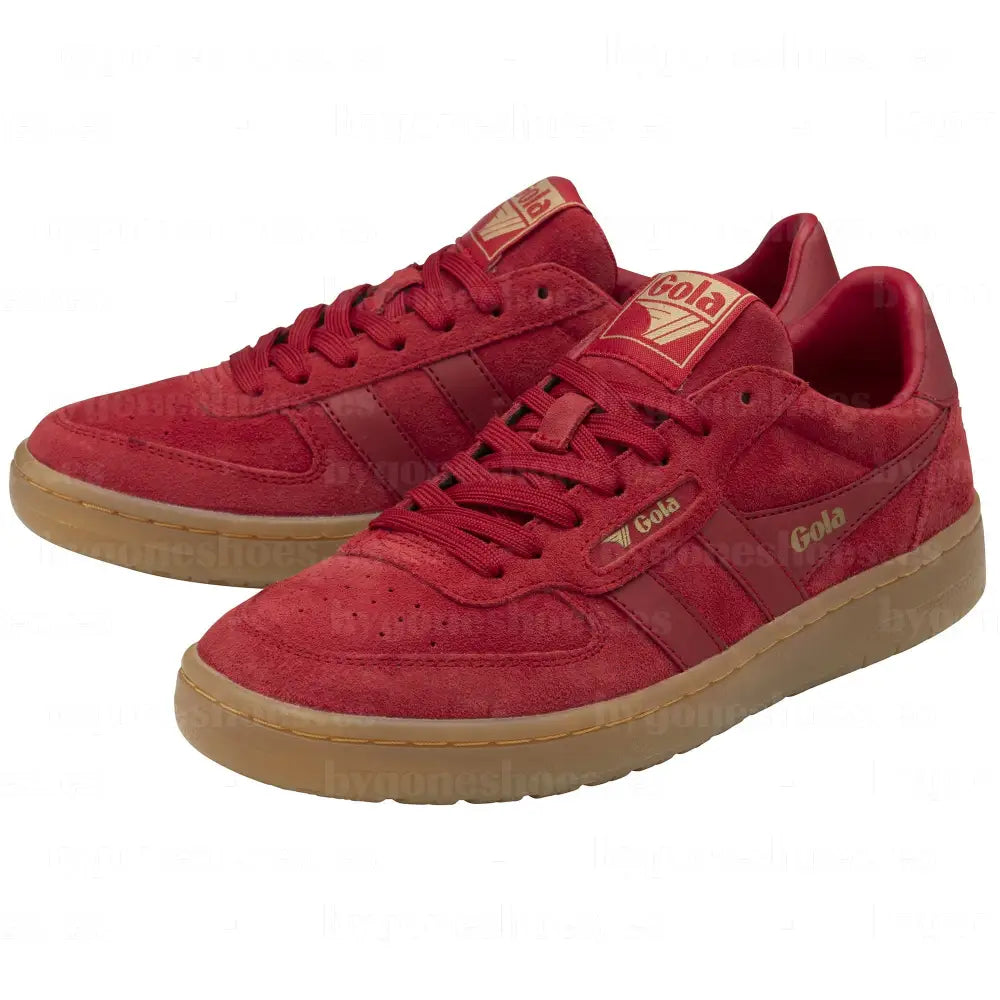 GOLA| SNEAKER MUJER| Hawk suede RED/GUM CLB571|REGU SNEAKERS