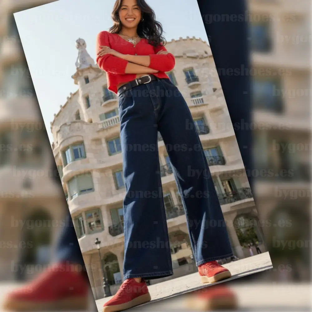 GOLA| SNEAKER MUJER| Hawk suede RED/GUM CLB571|REGU SNEAKERS