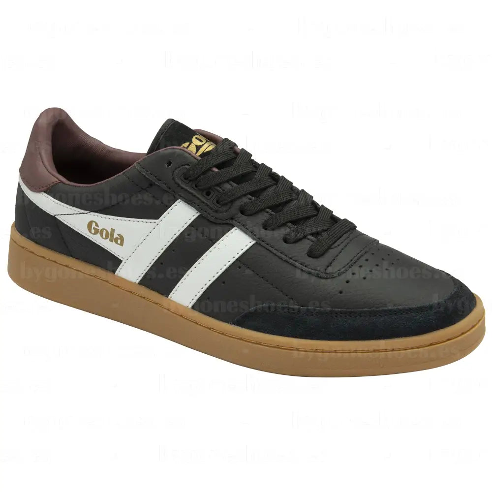 GOLA | SNEAKERS HOMBRE | CONTACT-LEATHER-CMB261 BLACK/WHITE/BURGUNDY SNEAKERS