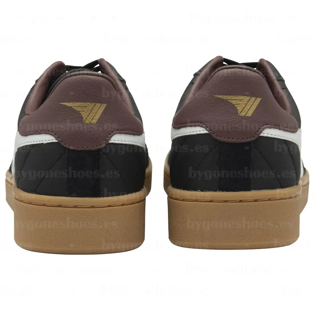 GOLA | SNEAKERS HOMBRE | CONTACT-LEATHER-CMB261 BLACK/WHITE/BURGUNDY SNEAKERS
