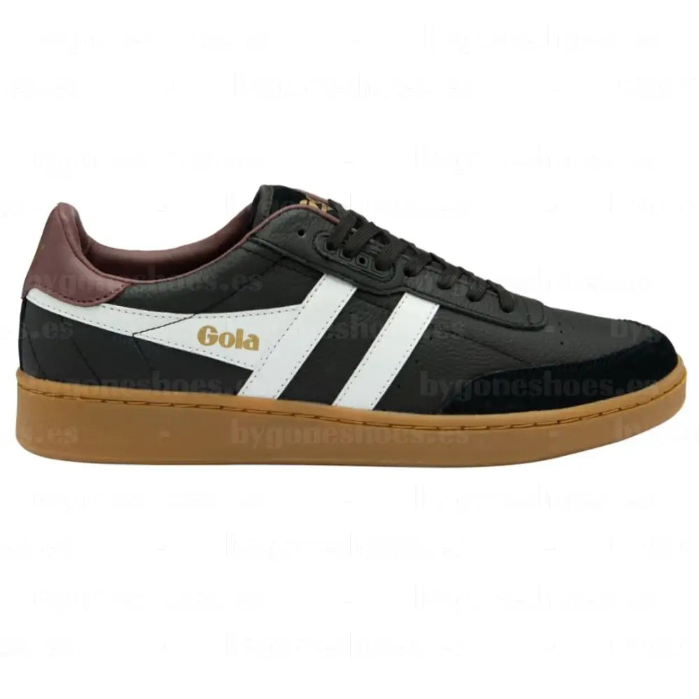 GOLA | SNEAKERS HOMBRE | CONTACT-LEATHER-CMB261 BLACK/WHITE/BURGUNDY SNEAKERS