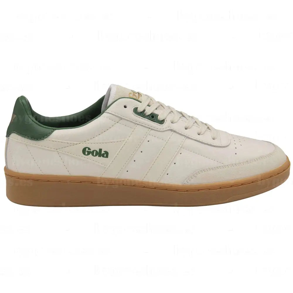 GOLA | SNEAKERS HOMBRE | CONTACT-LEATHER-CMB261 OFF WHITE/GREEN/GUM SNEAKERS