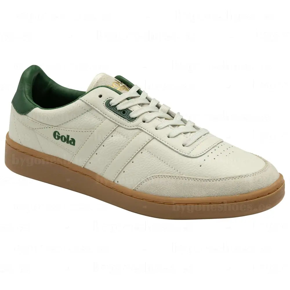 GOLA | SNEAKERS HOMBRE | CONTACT-LEATHER-CMB261 OFF WHITE/GREEN/GUM SNEAKERS