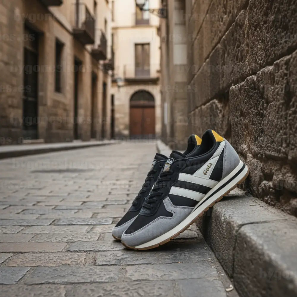 GOLA|SNEAKERS HOMBRE| Daytona chute BLACK/CMENT/OFF WHITE CMB363|BCOW SNEAKERS