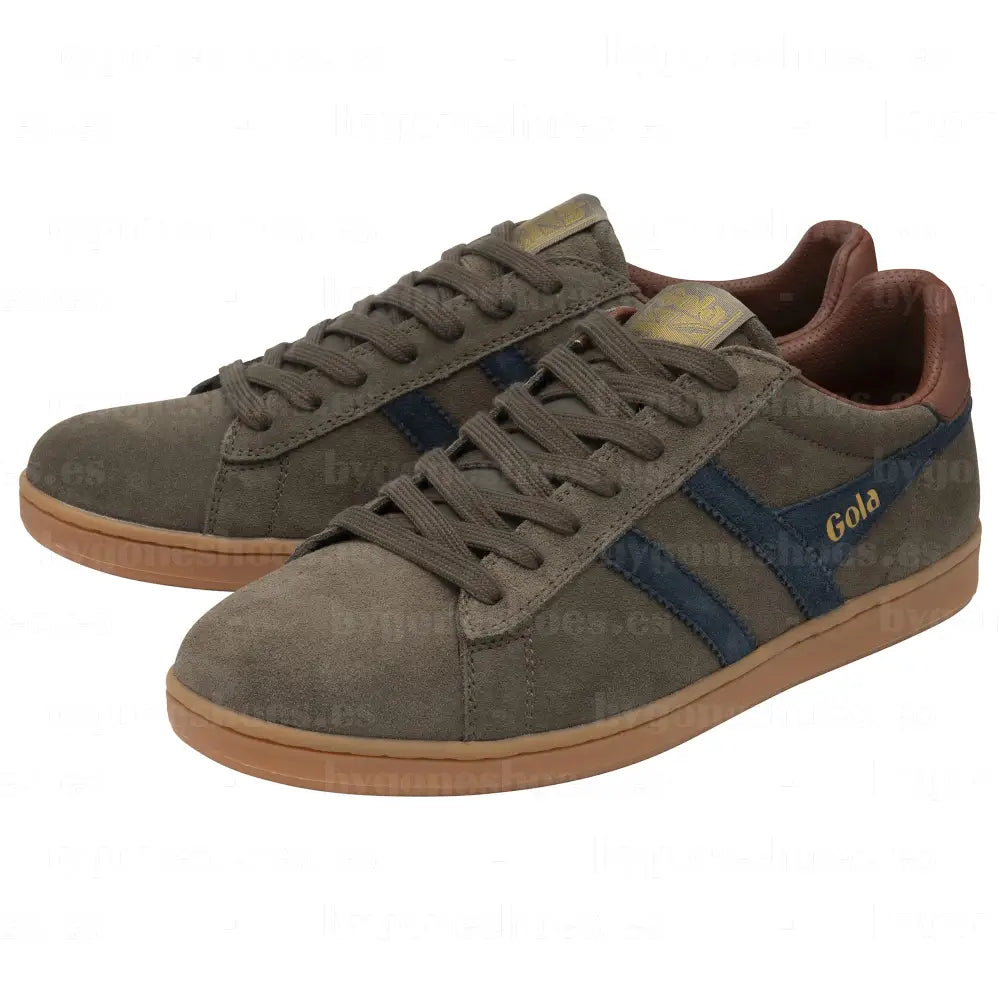 GOLA|SNEAKERS HOMBRE|EQUIPE II - DARK TAUPE/NAVY/RUST CMB387|DTNR SNEAKERS